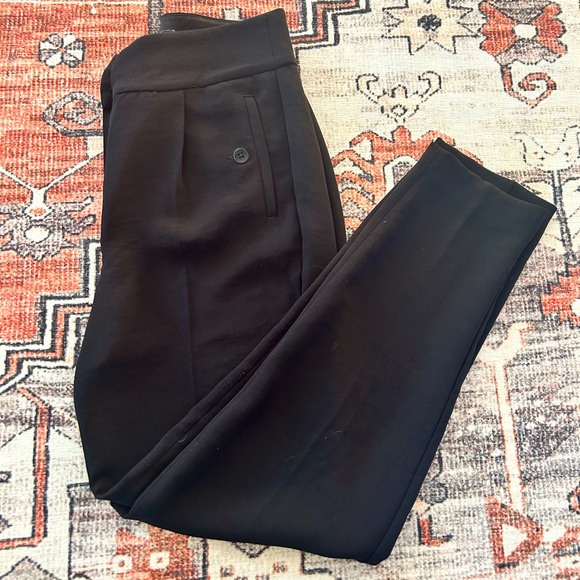 Express High Rise Ankle Tapered Black Dress Pant - Picture 1 of 5